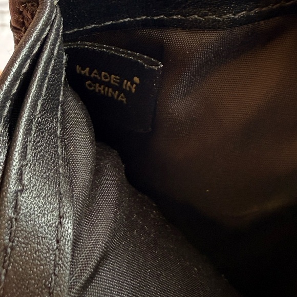 Coach Small Bifold Black Tan Card & Bill Holder Canvas And Leather Signature C - Picture 6 of 12